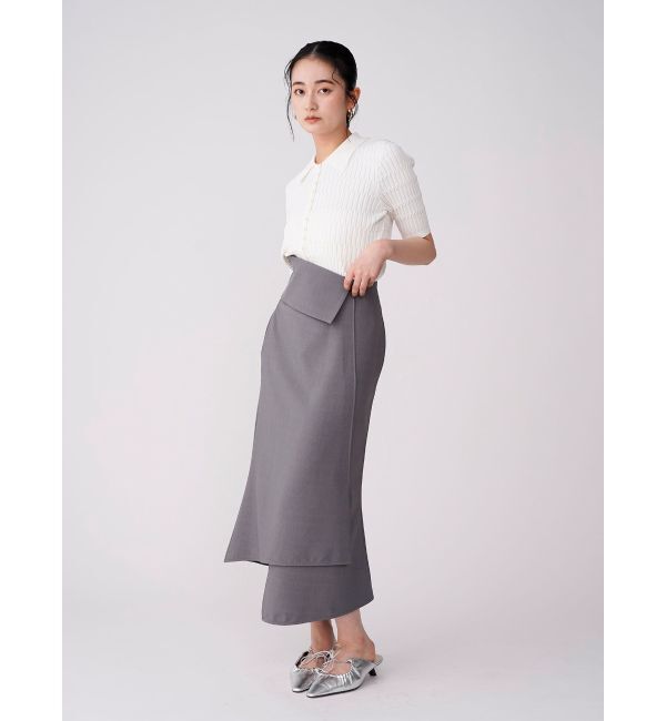 LAGUNAMOON「ウエストラペルアシンメトリースカート」|スカート|
