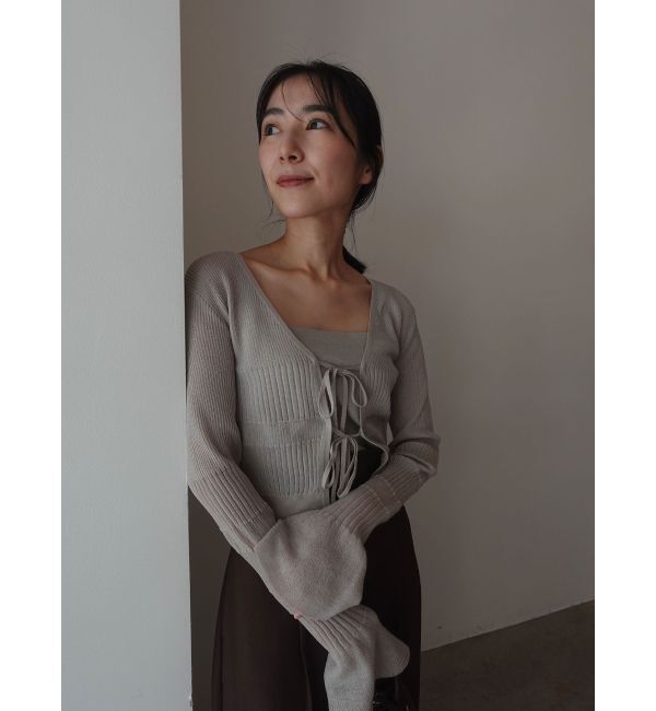 LAGUNAMOON「スパークラメリボンニットアンサンブル」|ニット・セーター|