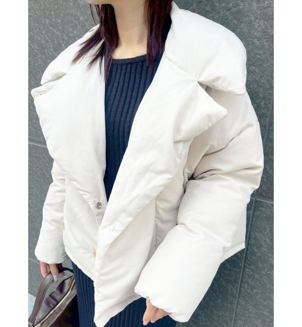 LAGUNAMOON「ダブルショートアライドダウン」|ダウン|アイボリー