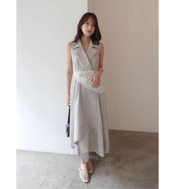 LAGUNAMOON「ニットレース刺繍スカーフ」|バンダナ・スカーフ|