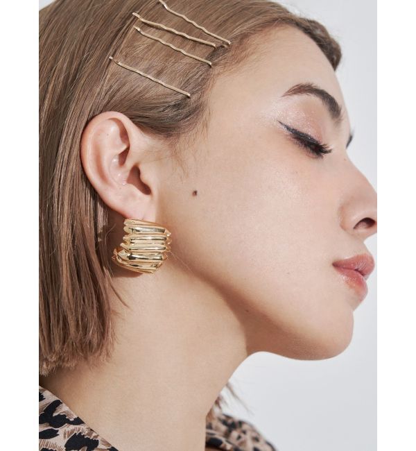 EVRIS「DEFORMATION HOOPピアス」|ピアス|