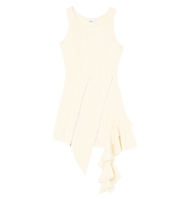 EVRIS「アシンメトリージップタンクワンピース」|ワンピース|