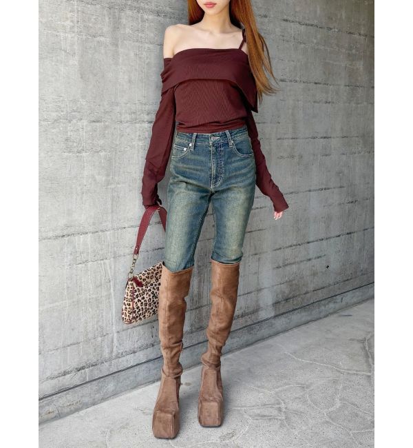 EVRIS「ヴィンテージライクストレッチスキニーデニムパンツ」|デニム|