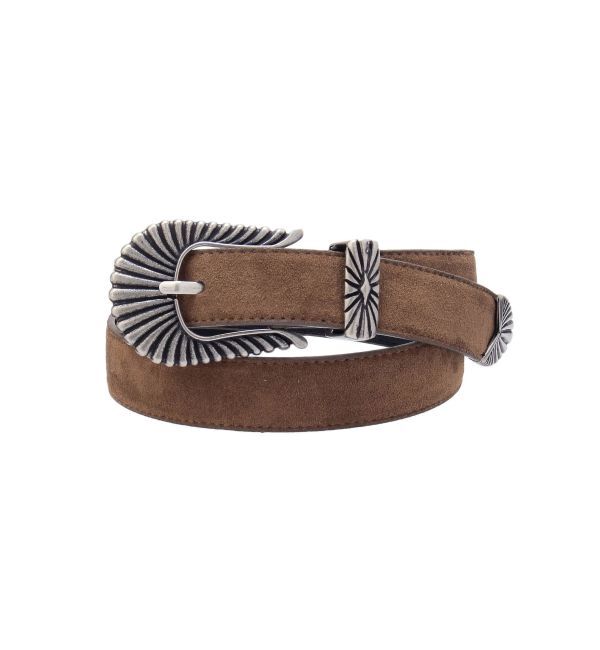 EVRIS「メタルバックルスウェードベルト」|ベルト|