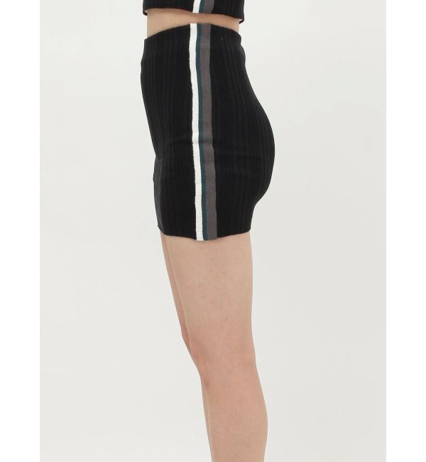 GYDA「サイドラインニットスカートライクショートパンツ【SETUP着用可】」|スカート|