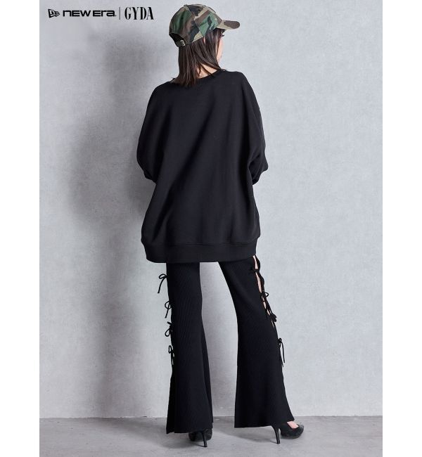 GYDA「SIDE RIBBONスリットニットフレアパンツ」|その他|