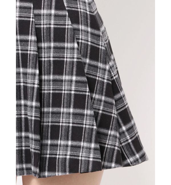 GYDA「ベルトSETチェックプリーツスカートライクショートパンツ」|スカート|