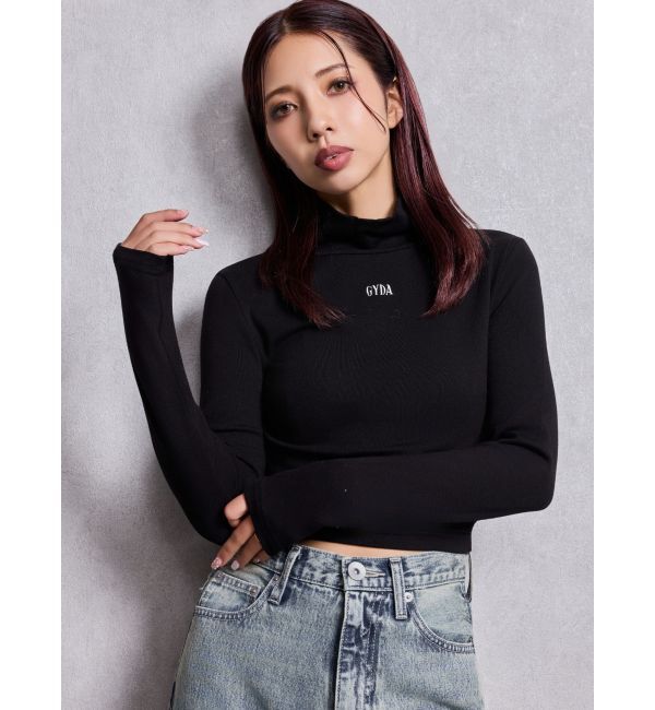 GYDA「GYDAハイネックショートトップス」|Tシャツ・カットソー|