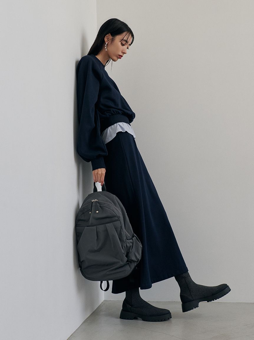 emmi atelier「オーガニックコットン強撚天竺トップス」|Tシャツ・カットソー|