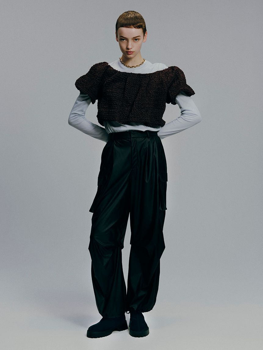 emmi atelier「オーガニックコットン強撚天竺トップス」|Tシャツ・カットソー|