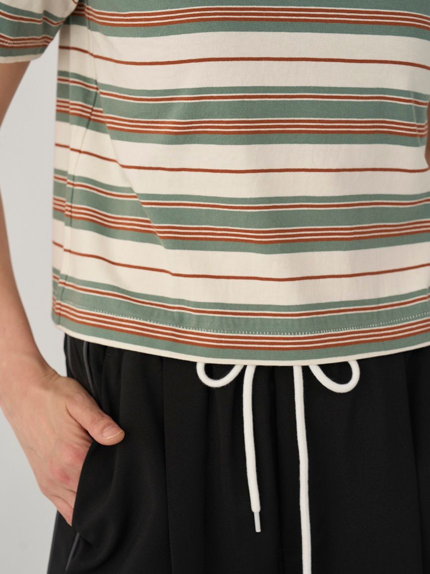 emmi atelier「マルチボーダーＴシャツ」|Tシャツ・カットソー|