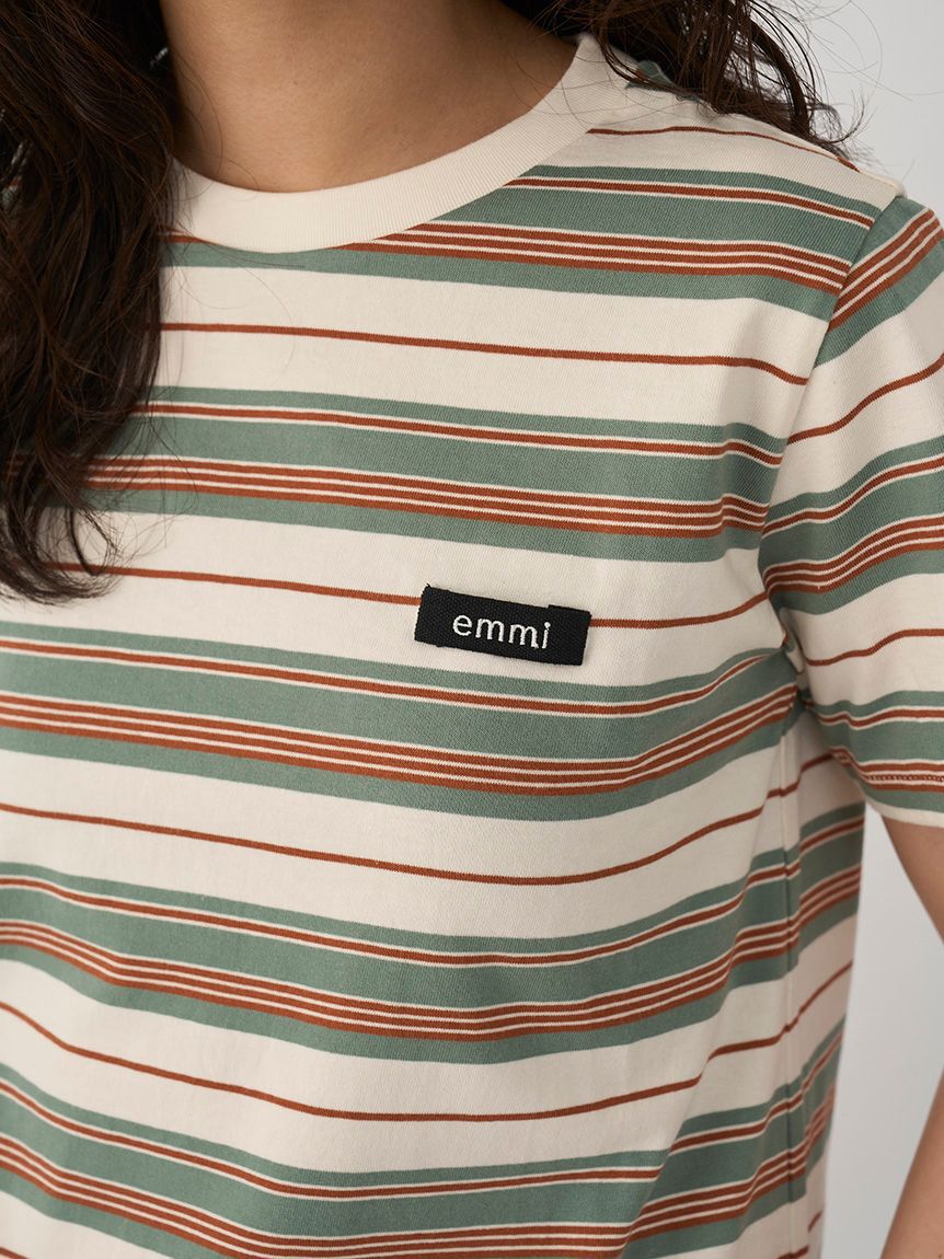 emmi atelier「マルチボーダーＴシャツ」|Tシャツ・カットソー|