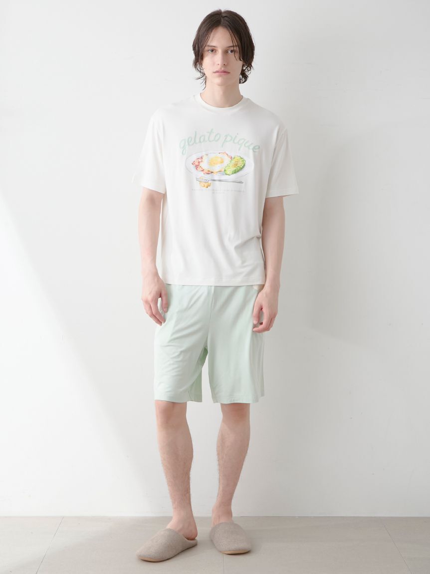 GELATO PIQUE HOMME「【HOMME】【接触冷感】サニーサイドエッグワンポイントハーフパンツ」|その他|