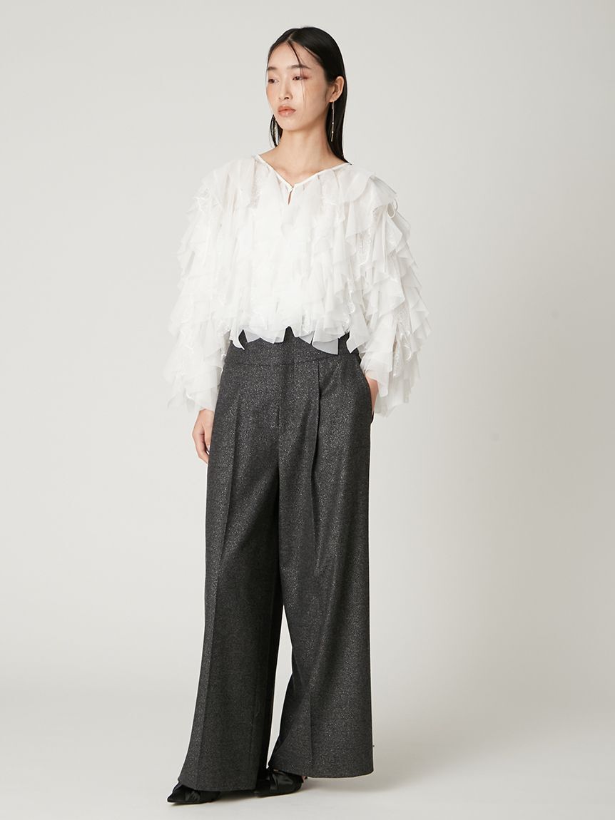 FRAY I.D「Multi wayチュールフリルブラウス」|シャツ・ブラウス|