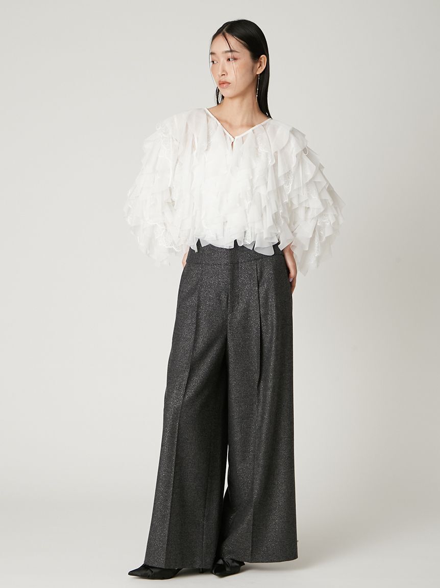 FRAY I.D「Multi wayチュールフリルブラウス」|シャツ・ブラウス|