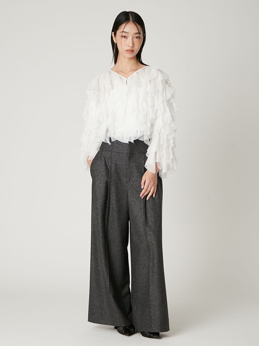 FRAY I.D「Multi wayチュールフリルブラウス」|シャツ・ブラウス|