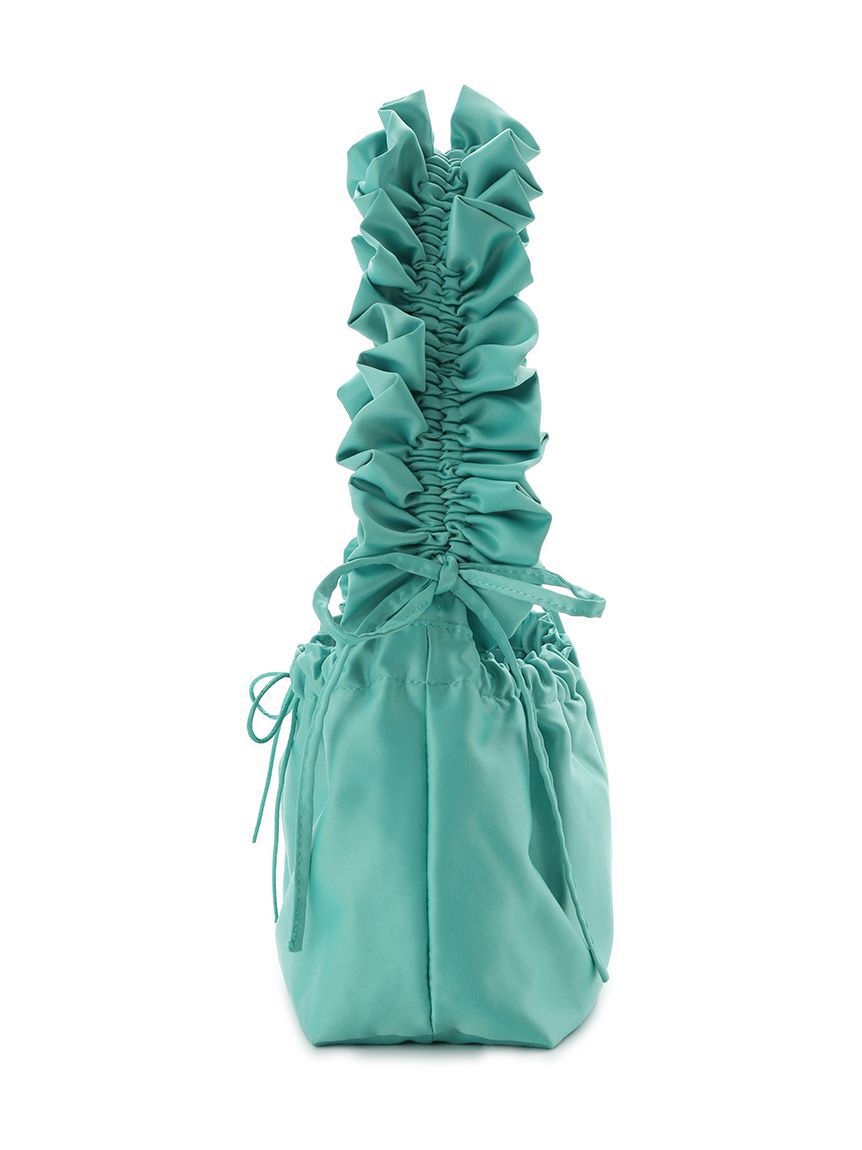 LILY BROWN Lingerie「【LILY BROWN Lingerie】サテンギャザーバケットバッグ」|ハンドバッグ|