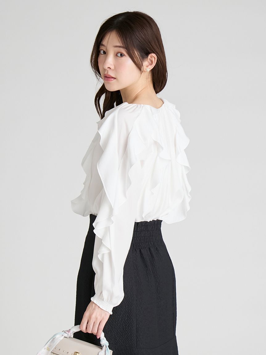 CELFORD「ラッフルブラウス」|シャツ・ブラウス|