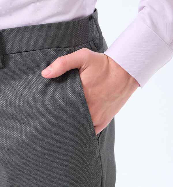 MACKINTOSH PHILOSOPHY「トロッター トラウザーズ #000（ナンバーゼロ）バーズアイストレッチ リサイクル」|スラックス|