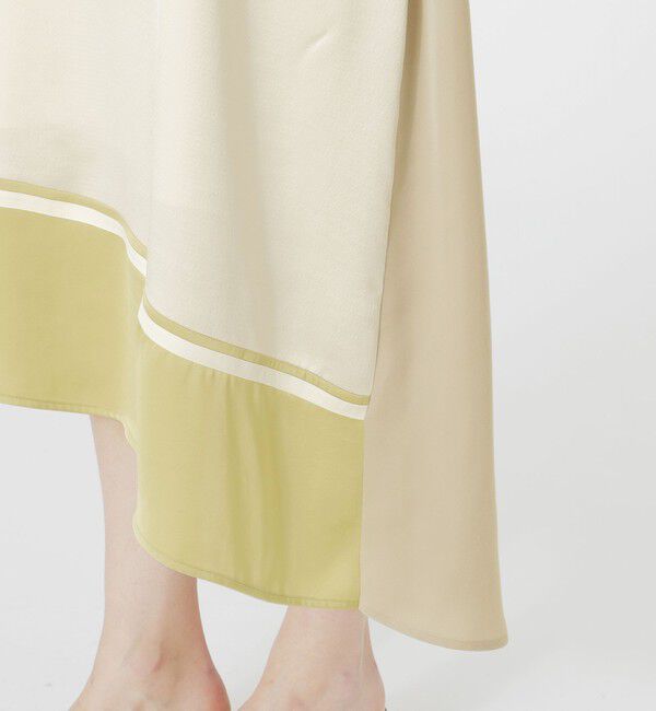  「【ドラマ着用商品】カラーブロックスリップワンピース」|ワンピース|