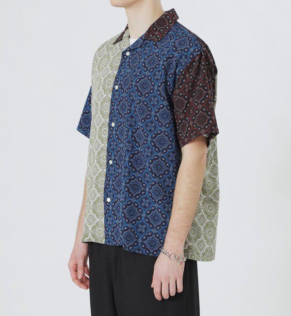  「クレイジーパターンオーナメントプリントショートスリーブシャツ」|シャツ・ブラウス|