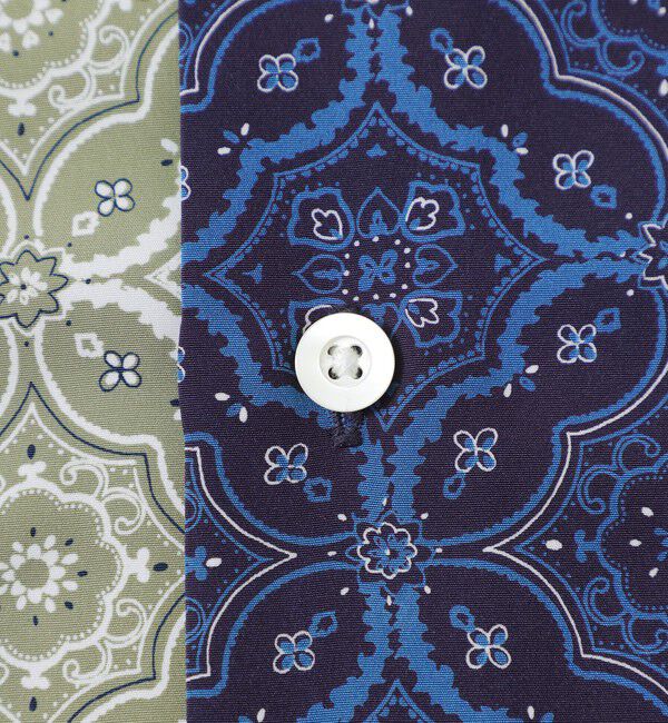  「クレイジーパターンオーナメントプリントショートスリーブシャツ」|シャツ・ブラウス|