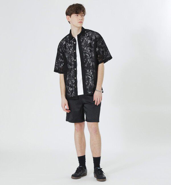  「ペイズリーレースショートスリーブシャツ」|シャツ・ブラウス|