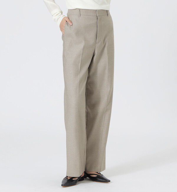  「ラメツイルストレートパンツ」|その他|