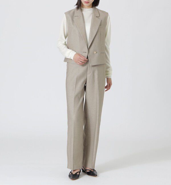  「ラメツイルストレートパンツ」|その他|