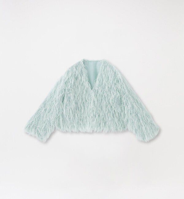  「フェザージャカードブルゾン」|ブルゾン・スタジャン|ライトグリーン