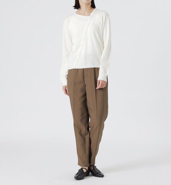  「バイアスフロントカーディガン」|ニット・セーター|