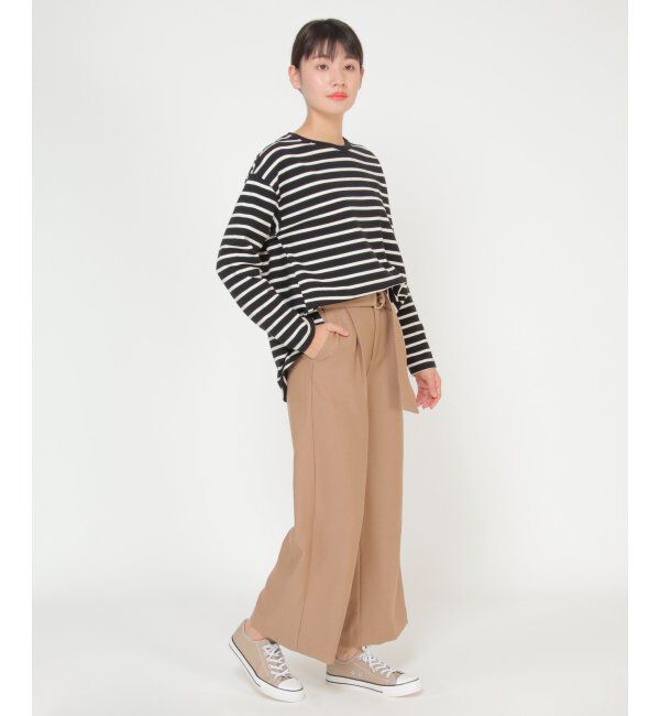 ikka「RENU ウーリッシュサーモリボンパンツ」|その他|