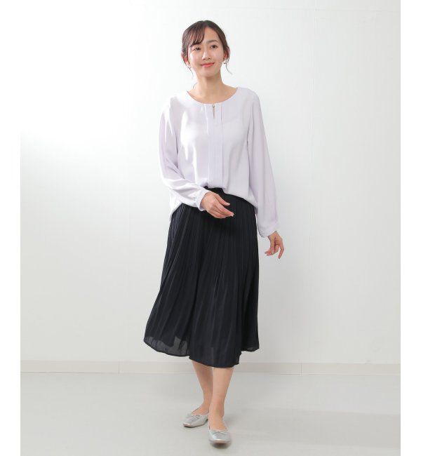 IKKA LOUNGE「シフォンプリーツスカート」|スカート|