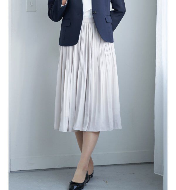 IKKA LOUNGE「シフォンプリーツスカート」|スカート|