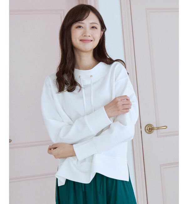 ikka「ダンボールニットスピンドルプルオーバー」|パーカー|