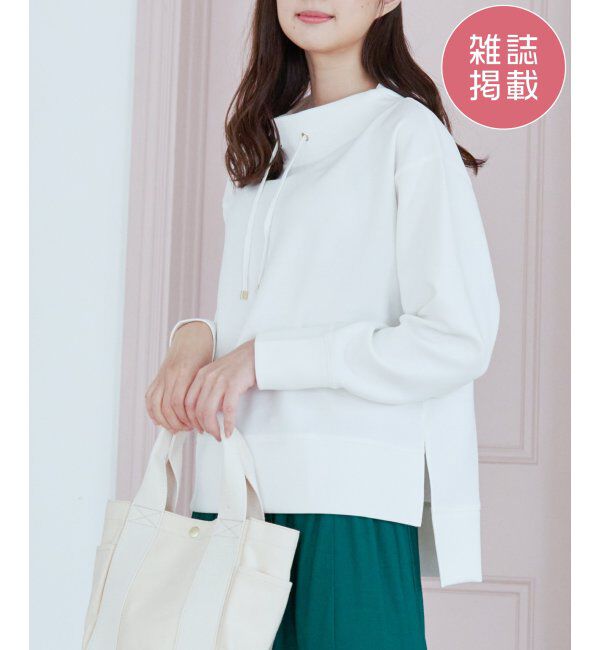 ikka「ダンボールニットスピンドルプルオーバー」|パーカー|