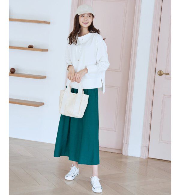 ikka「ダンボールニットスピンドルプルオーバー」|パーカー|