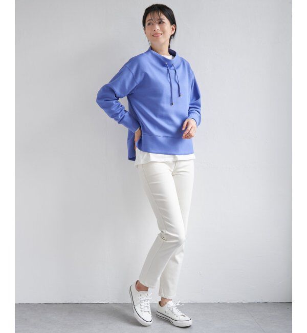 ikka「ダンボールニットスピンドルプルオーバー」|パーカー|