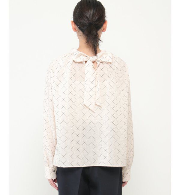 IKKA LOUNGE「【洗濯機で洗える】前後2WAYタイブラウス」|シャツ・ブラウス|