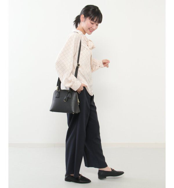 IKKA LOUNGE「【洗濯機で洗える】前後2WAYタイブラウス」|シャツ・ブラウス|