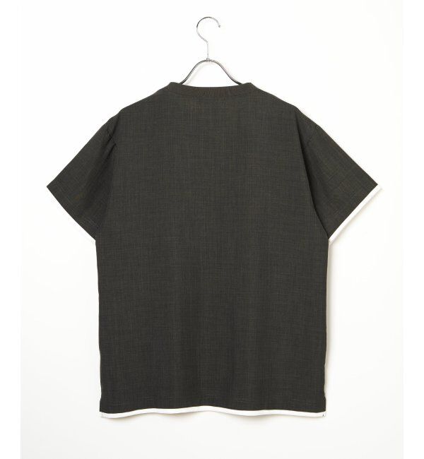 ikka「イージーケアリネンライクシャツＴ」|シャツ・ブラウス|