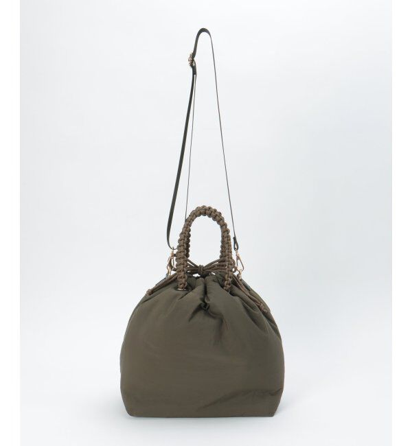 ikka「フワカルパテッド巾着トートバッグ」|その他|グリーン