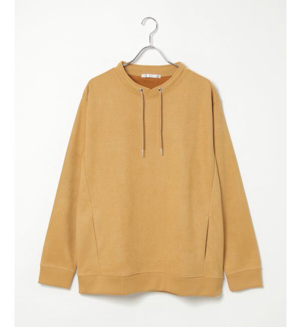 ikka「【抗菌防臭／吸水速乾】清潔フェイクスエードルーイカラー」|パーカー|