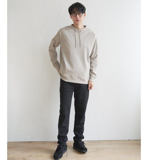 ikka「【抗菌防臭／吸水速乾】清潔フェイクスエードルーイカラー」|パーカー|