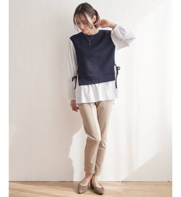 ikka「袖切り替えレーヤードチュニック」|その他|