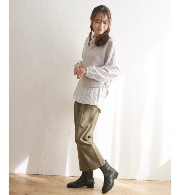 ikka「袖切り替えレーヤードチュニック」|その他|