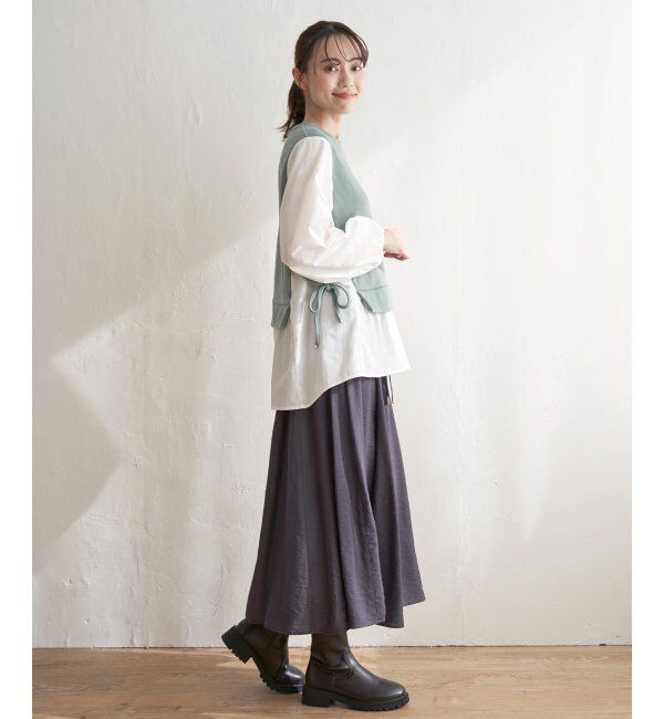 ikka「袖切り替えレーヤードチュニック」|その他|