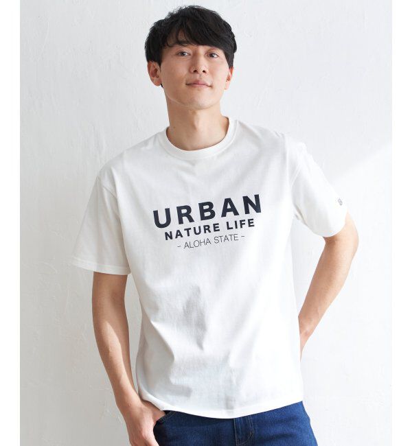 ikka「URBAN NATURE LIFE アーバンネイチャーライフ プリントTシャツ」|Tシャツ・カットソー|ホワイト
