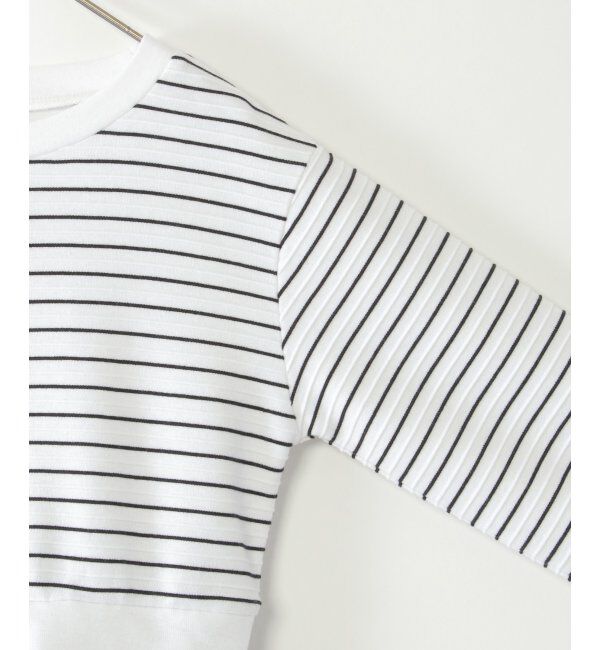 ikka kids「リップルボーダードッキングワンピース（120~160cm）」|スカート|