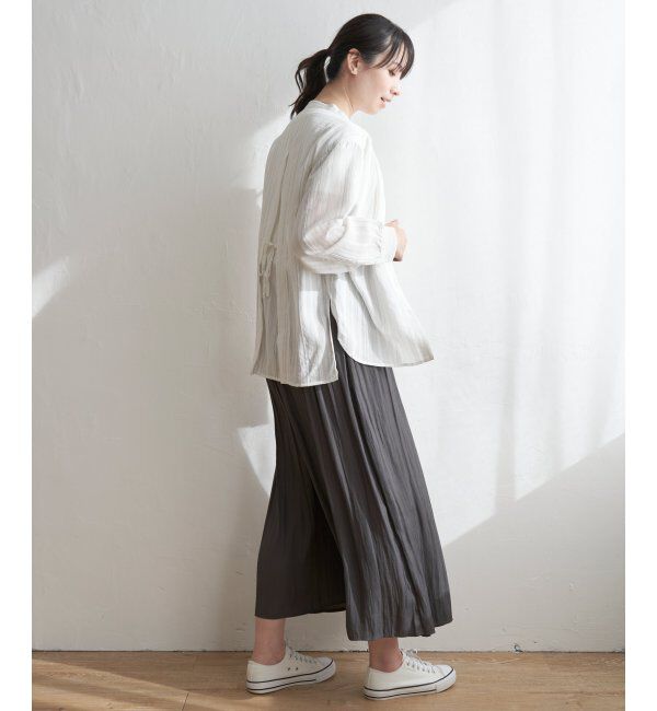 ikka「バックリボンシアブラウス」|シャツ・ブラウス|